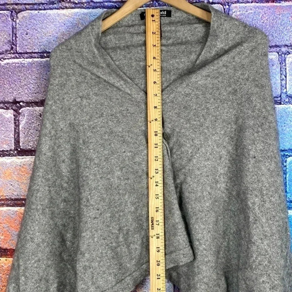 Women’s Pancho Sweatshirt Top Grey One Size Native world - Picture 2 of 8